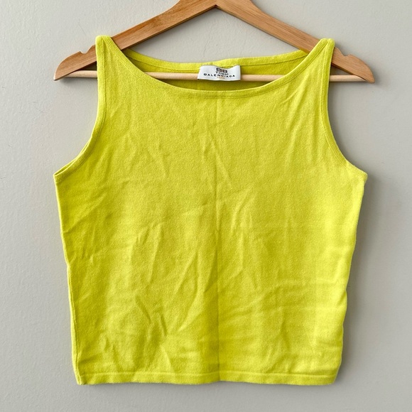 SOLD -  Balenciaga Knit Sweater Sleeveless Tank Top - Picture 1 of 5